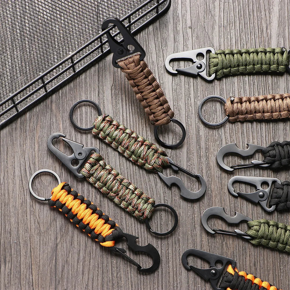 Kit de Supravietuire pentru Camping, Carabinier, Franghie / Cordon Militar Paracord, Nod de Urgenta - ZeltriZ