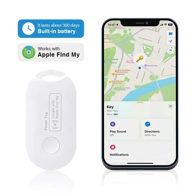 Dispozitiv Anti-Pierdere Inteligent GPS Tracker Compatibil cu Toate Dispozitivele Apple - ZeltriZ