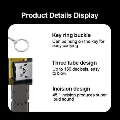 1 buc. Fluier Tip Breloc din Otel Inoxidabil pentru Supravietuire / Urgente - ZeltriZ