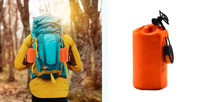 Sac de Dormit Portabil, Rezistent la Apa, pentru Supravietuire in Caz de Urgenta, in Aer Liber, Echipament pentru Camping, Sac Termic, Kit de Prim Ajutor, Patura din Mylar - ZeltriZ