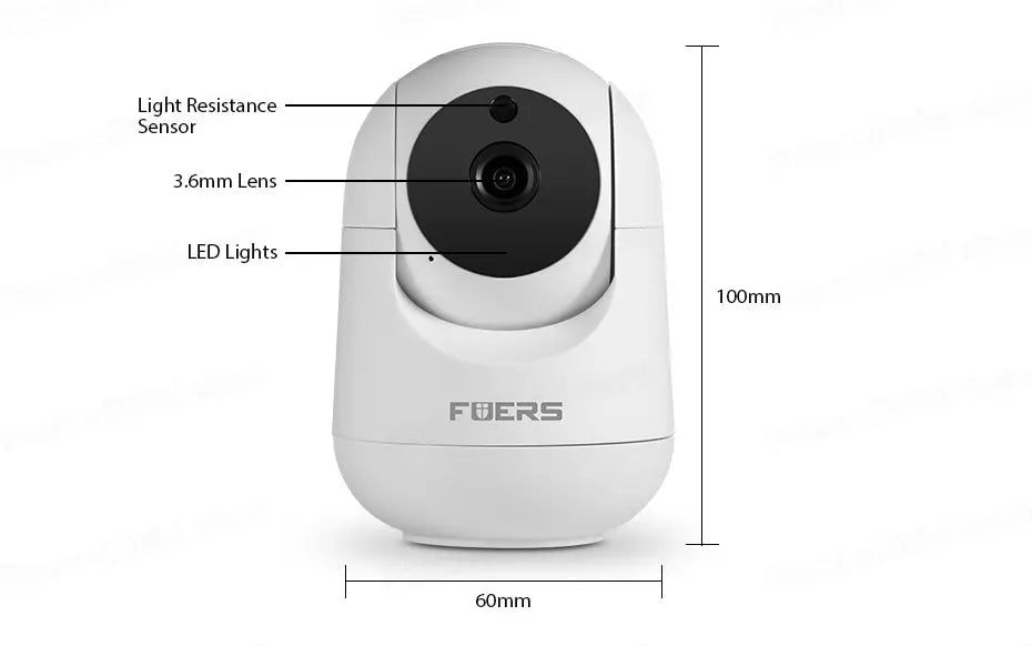 Camera de Supraveghere IP WiFi pentru Interior: Senzor de Miscare, Rotire Automata si Compatibilitate Totala cu Aplicatia TuyaSmart - ZeltriZ