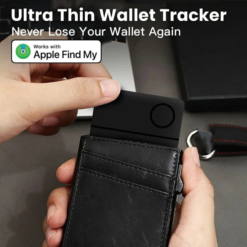 Security Smart Track, Wallet Tracker, Dispozitiv Inteligent de Localizare, APP Apple Find My, Wireless Charging