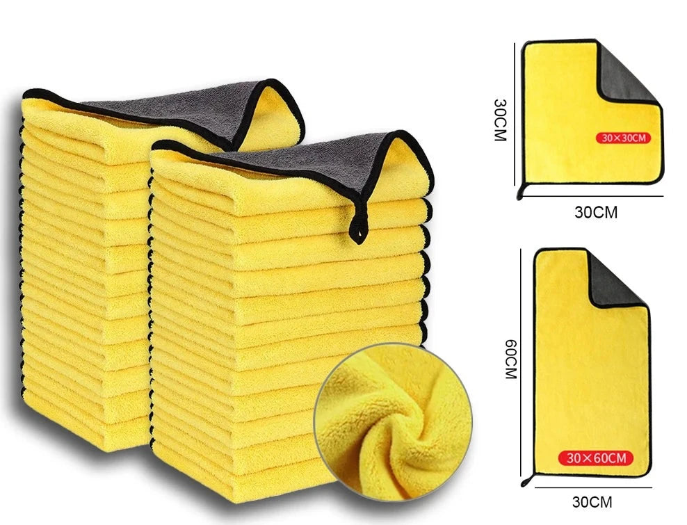 3/5/10 buc. Prosop din Microfibra pentru Spalarea Masini / Motocicletei / Uz Casnic, 30x30CM / 30x60CM, Laveta pentru Curatarea Suprafetelor Sensibile - ZeltriZ